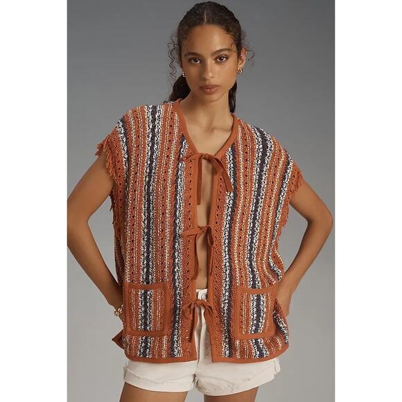 Anthropologie Pilcro Cardigan Sweater Vest - Picture 1 of 6